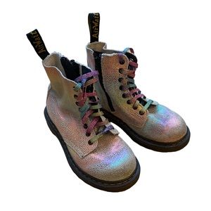 Children’s Dr Martens 1460 Pascal Iridescent Boots, size 29